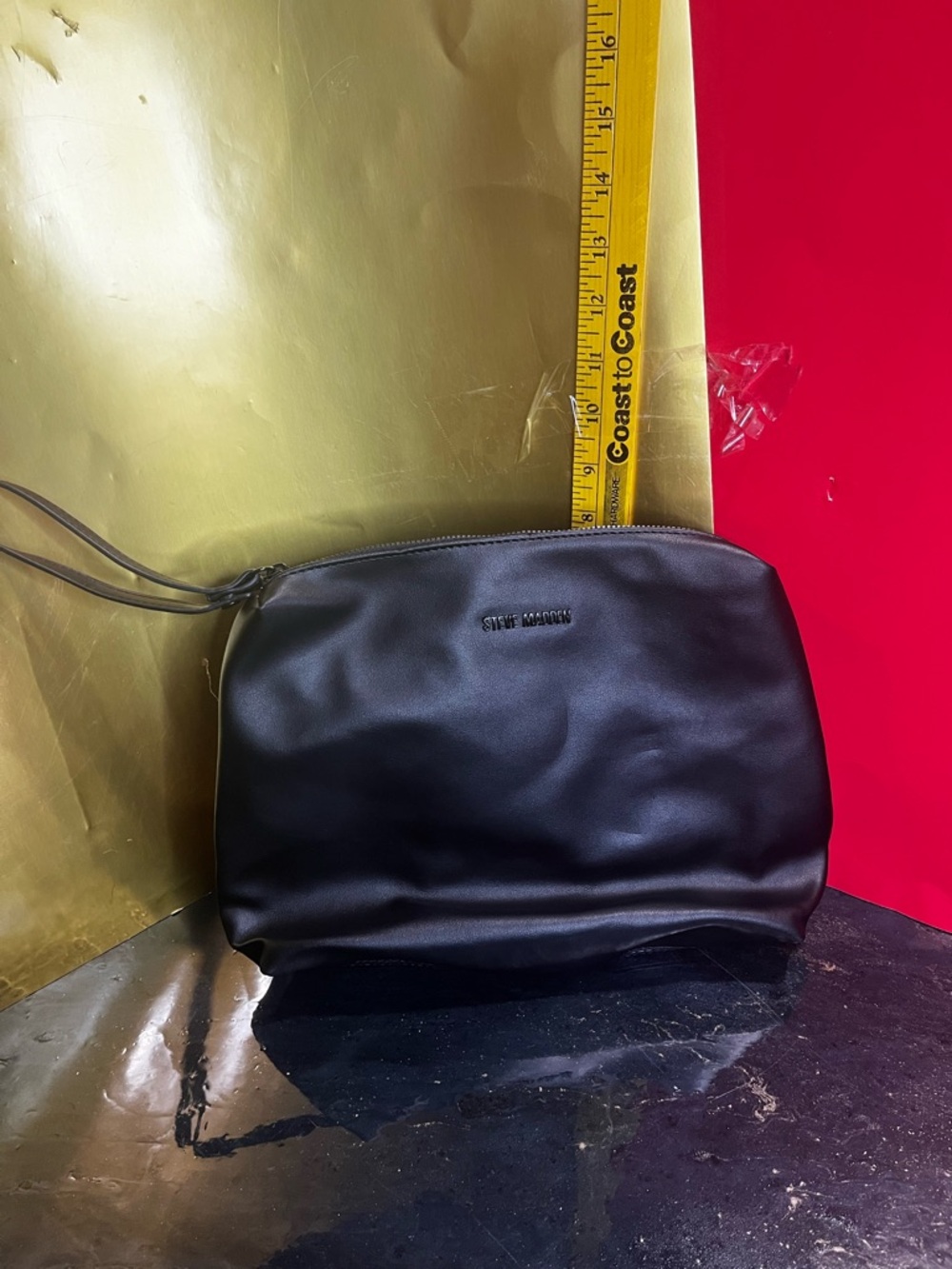 Steve Madden Black Wristlet Clutch